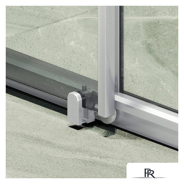 Душевая дверь MaybahGlass 195x150 MGD-1277-5 (бесцветное стекло/хром матовый) - Изображение №3 — Интернет-магазин ПроЗаказ