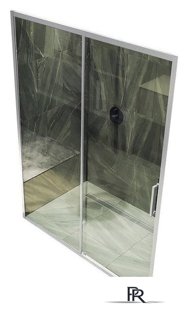 Душевая дверь MaybahGlass 195x150 MGD-1277-5 (бесцветное стекло/хром матовый) - Изображение №1 — Интернет-магазин ПроЗаказ