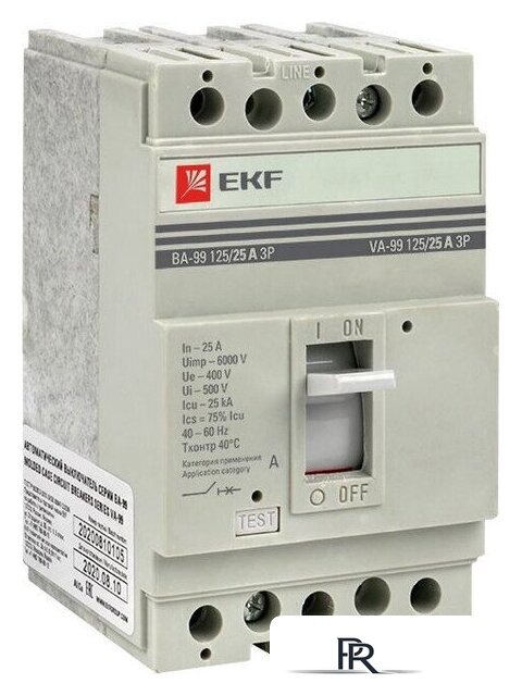 Выключатель автоматический EKF PROxima ВА-99 800/630А 3P 35кА mccb99-800-630 - Изображение №1 — Интернет-магазин ПроЗаказ