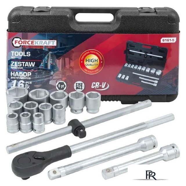 Универсальный набор инструментов ForceKraft FK-6141-9 (64494) - Изображение №1 — Интернет-магазин ПроЗаказ