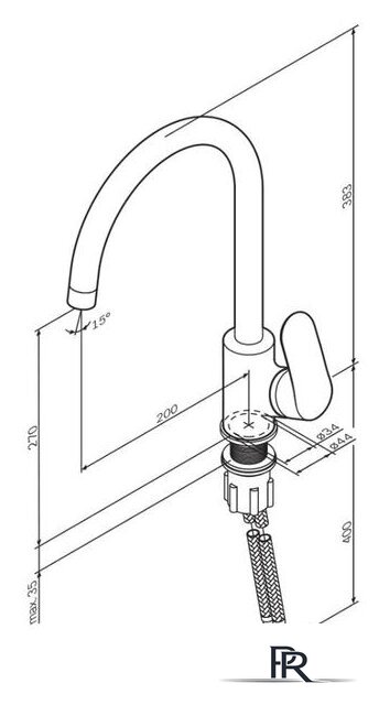 Смеситель AM.PM Like F8007133 - Изображение №8 — Интернет-магазин ПроЗаказ
