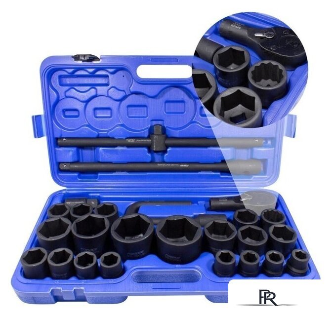 Набор трещотка с головками FORSAGE F-68262-5 MPB (26 предметов) - Изображение №1 — Интернет-магазин ПроЗаказ