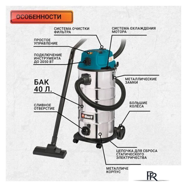 Пылесос Bort BSS-1640-STORM - Изображение №13 — Интернет-магазин ПроЗаказ
