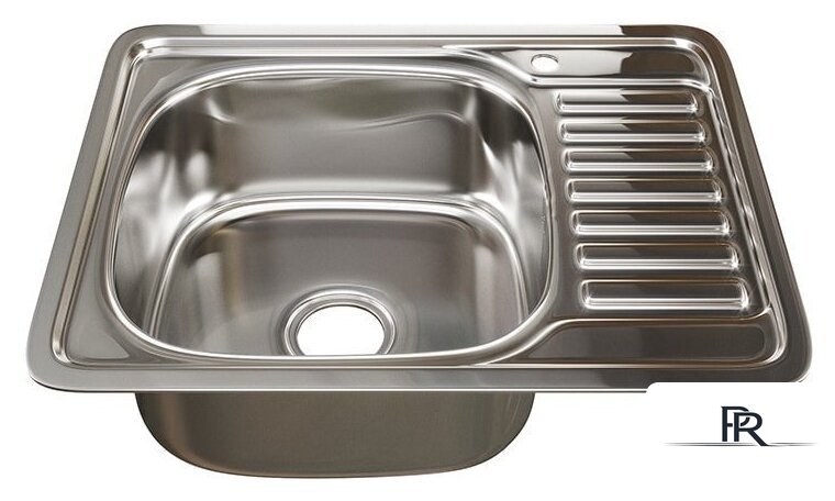Кухонная мойка Mixline 535617 (левая, полированная, 0.8 мм) - Изображение №1 — Интернет-магазин ПроЗаказ
