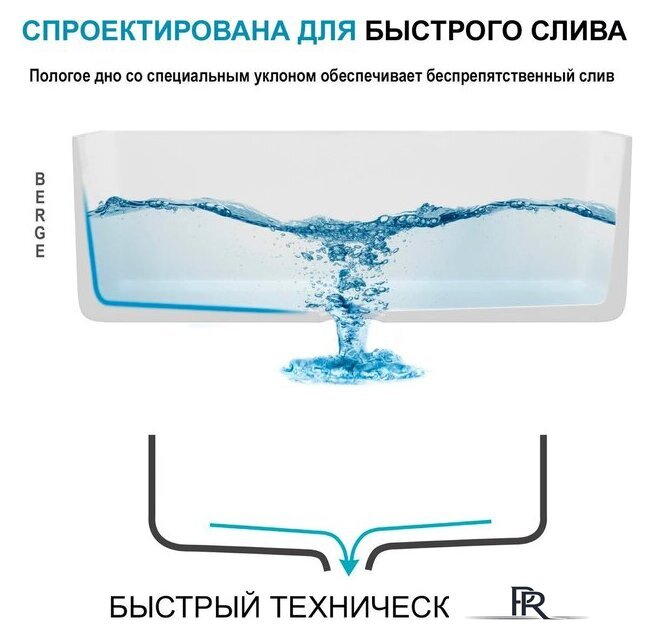 Кухонная мойка Berge BR-5850 + смеситель AM.PM Like F8007133 (серый) - Изображение №10 — Интернет-магазин ПроЗаказ