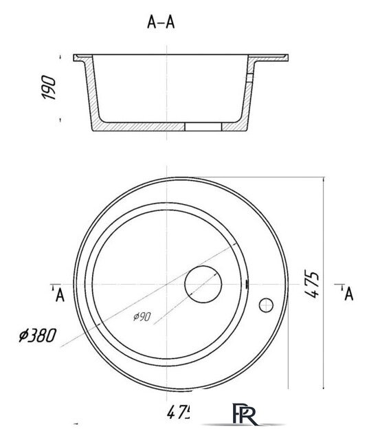 Кухонная мойка Gerhans A05 (белый) - Изображение №2 — Интернет-магазин ПроЗаказ