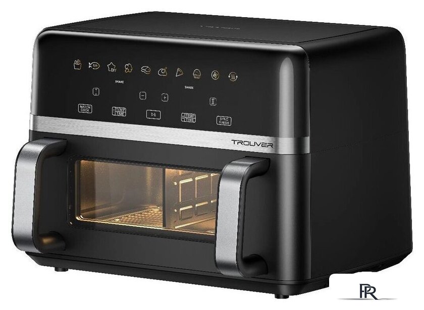 Аэрогриль (аэрофритюрница) Trouver FD20s Pro Black (черный) - Изображение №3 — Интернет-магазин ПроЗаказ