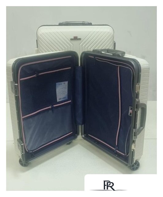 Чемодан-спиннер Mironpan 11276 (M, серый) - Изображение №3 — Интернет-магазин ПроЗаказ