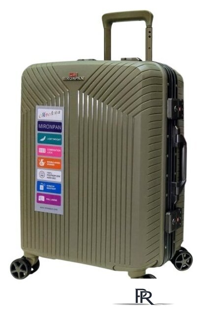 Чемодан-спиннер Mironpan 11276 (M, серый) - Изображение №1 — Интернет-магазин ПроЗаказ