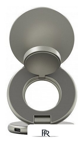 Беспроводное зарядное Magssory Signature Disc Pro для Apple 3 в 1 WCH073 (титановый) - Изображение №3 — Интернет-магазин ПроЗаказ