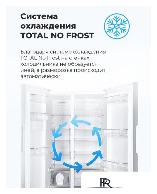 Холодильник side by side MAUNFELD MFF177NFSB - Изображение №19 — Интернет-магазин ПроЗаказ