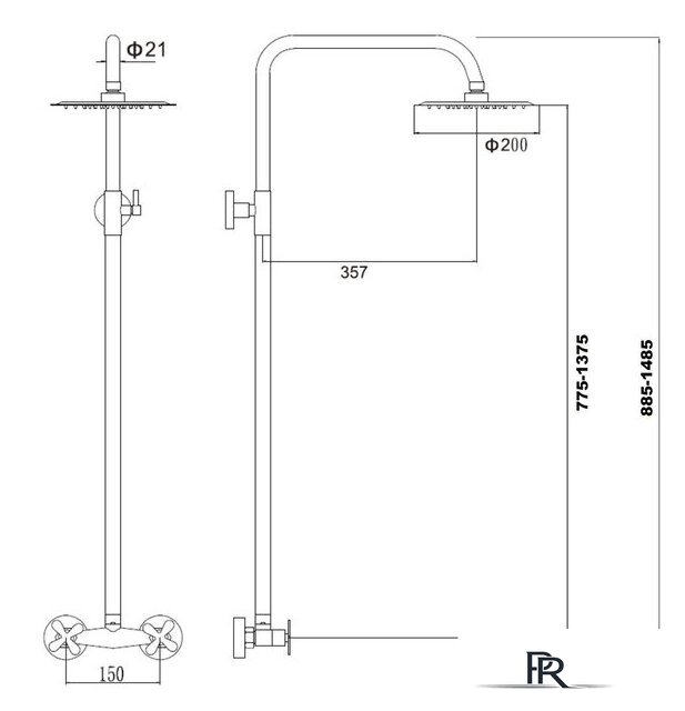 Верхний душ Fmark FS8505 - Изображение №2 — Интернет-магазин ПроЗаказ