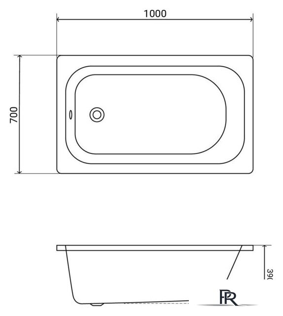 Ванна Lauter Axel 100 21B1110 - Изображение №19 — Интернет-магазин ПроЗаказ