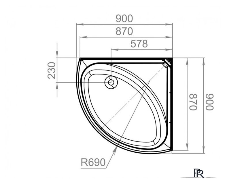 Душевая кабина Domani-Spa Simple 99 High Eco DS01EcSm99HWCl00-V1.2 (белый/прозрачное стекло) - Изображение №3 — Интернет-магазин ПроЗаказ