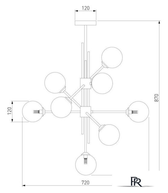 Подвесная люстра Евросвет 50383 (черный) - Изображение №6 — Интернет-магазин ПроЗаказ