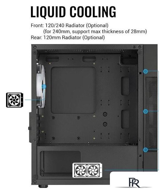Корпус AeroCool Atomic Lite-G-BK-V2 - Изображение №16 — Интернет-магазин ПроЗаказ