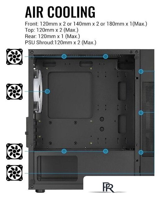 Корпус AeroCool Atomic Lite-G-BK-V2 - Изображение №17 — Интернет-магазин ПроЗаказ