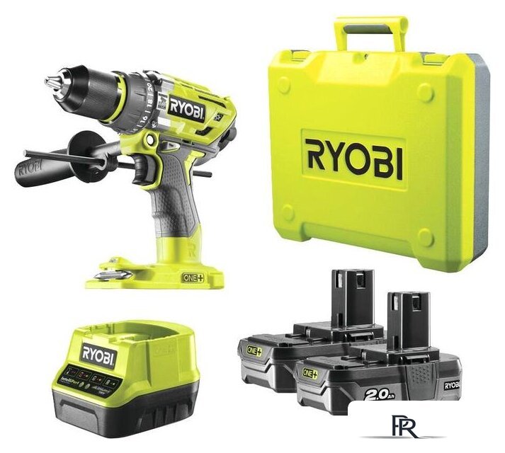 Ударная дрель-шуруповерт Ryobi R18PD7-220B 5133004295 (с 2-мя АКБ, кейс) - Изображение №2 — Интернет-магазин ПроЗаказ