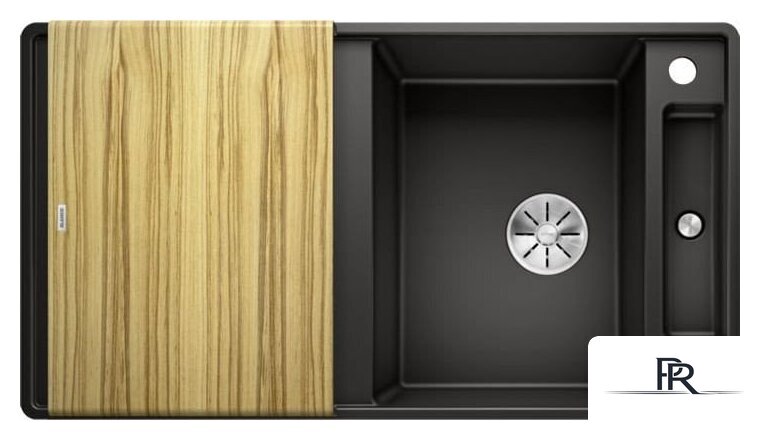 Кухонная мойка Blanco Axia III 5 S-F 525847 (черный, деревянная доска) - Изображение №1 — Интернет-магазин ПроЗаказ