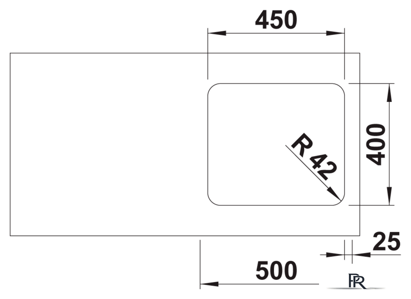 Кухонная мойка Blanco Solis 450-U 526120 (полированная) - Изображение №3 — Интернет-магазин ПроЗаказ