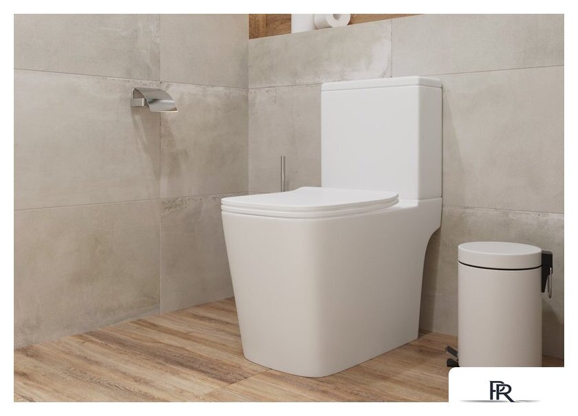 Унитаз напольный Lauter W09 S-TRAP с полипропиленовым сиденьем и микролифтом 21900003 (вертикальный выпуск) - Изображение №6 — Интернет-магазин ПроЗаказ