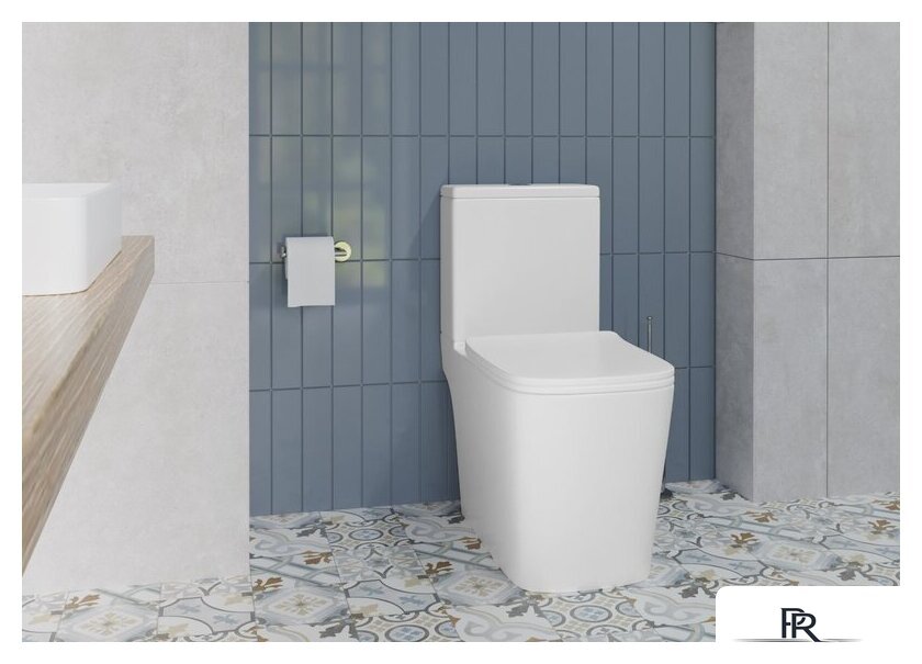 Унитаз напольный Lauter W09 S-TRAP с полипропиленовым сиденьем и микролифтом 21900003 (вертикальный выпуск) - Изображение №11 — Интернет-магазин ПроЗаказ