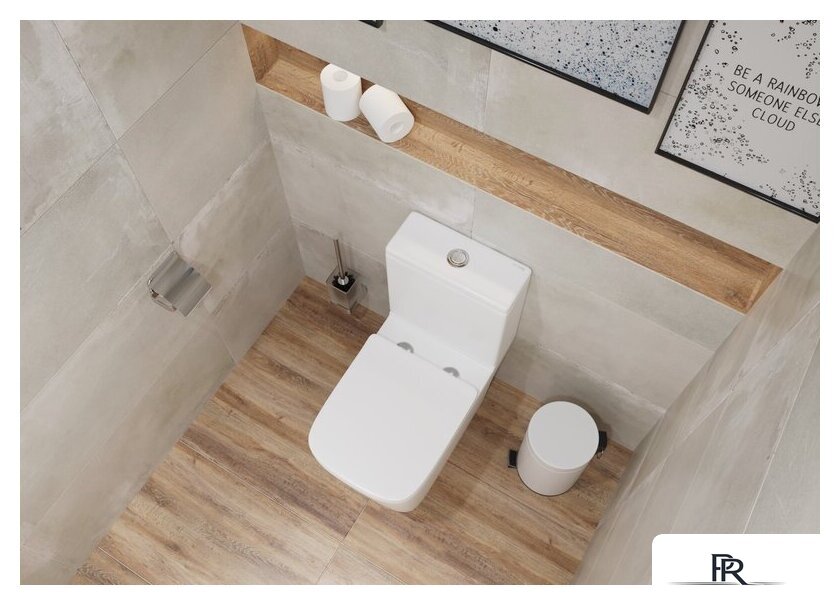 Унитаз напольный Lauter W09 S-TRAP с полипропиленовым сиденьем и микролифтом 21900003 (вертикальный выпуск) - Изображение №7 — Интернет-магазин ПроЗаказ