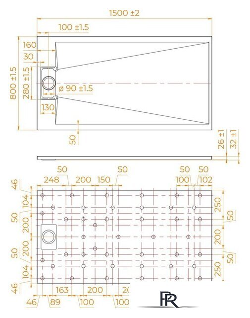 Душевой поддон RGW TUS-W 80x150 - Изображение №7 — Интернет-магазин ПроЗаказ