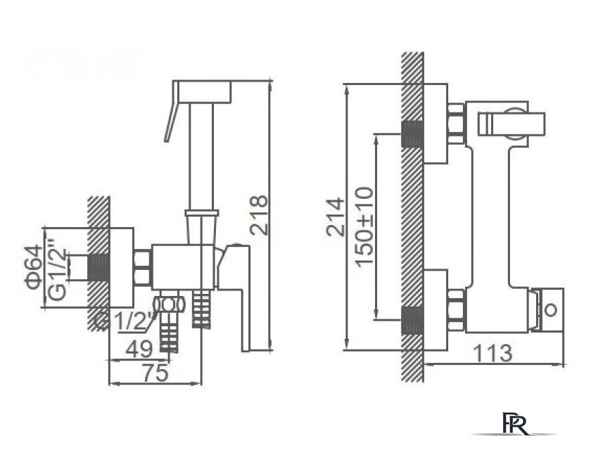 Гигиенический душ Ledeme L5398-7 - Изображение №2 — Интернет-магазин ПроЗаказ