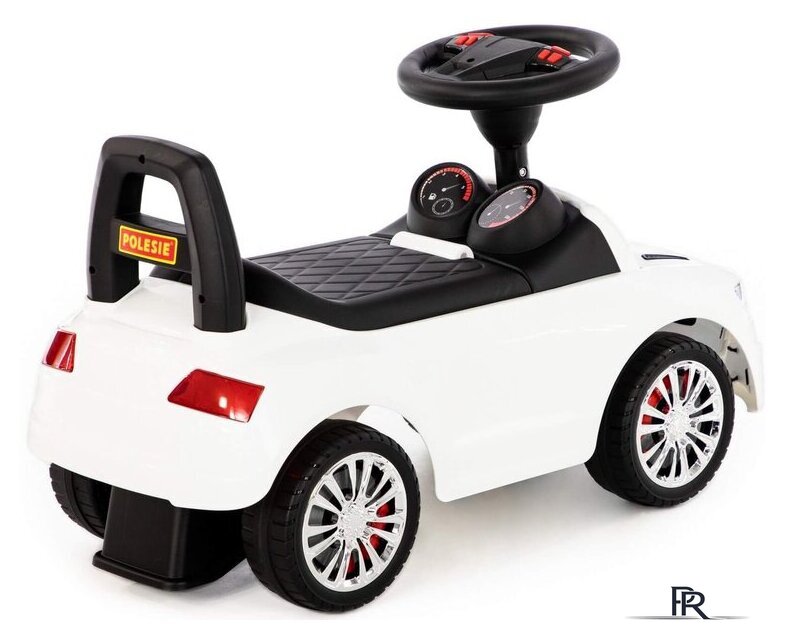 Каталка Полесье SuperCar №2 со звуковым сигналом 84552 (белый) - Изображение №4 — Интернет-магазин ПроЗаказ