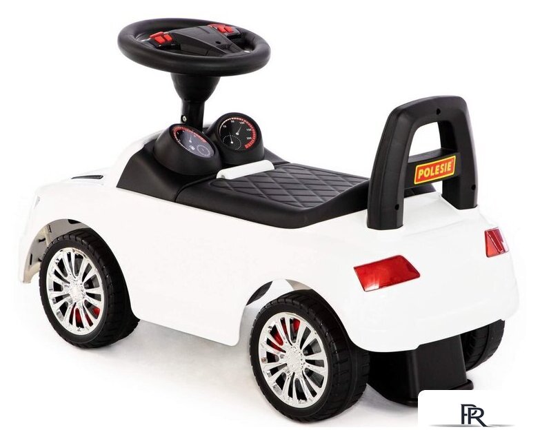 Каталка Полесье SuperCar №2 со звуковым сигналом 84552 (белый) - Изображение №3 — Интернет-магазин ПроЗаказ