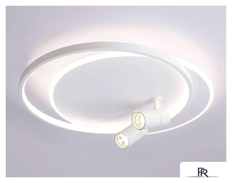 Припотолочная люстра Ambrella light FL51391/1+2 WH - Изображение №1 — Интернет-магазин ПроЗаказ