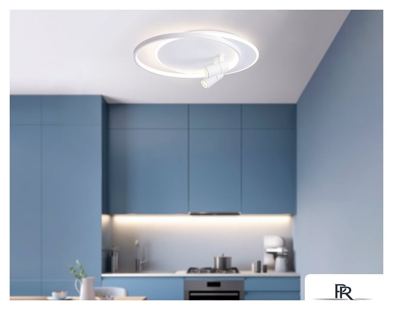Припотолочная люстра Ambrella light FL51391/1+2 WH - Изображение №8 — Интернет-магазин ПроЗаказ