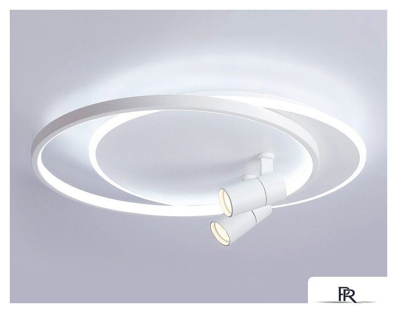 Припотолочная люстра Ambrella light FL51391/1+2 WH - Изображение №3 — Интернет-магазин ПроЗаказ