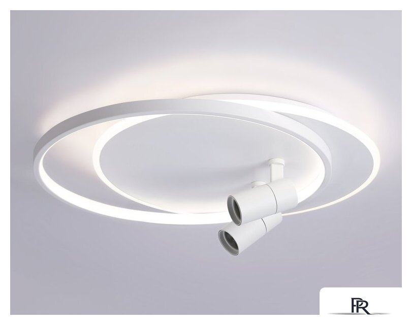 Припотолочная люстра Ambrella light FL51391/1+2 WH - Изображение №4 — Интернет-магазин ПроЗаказ