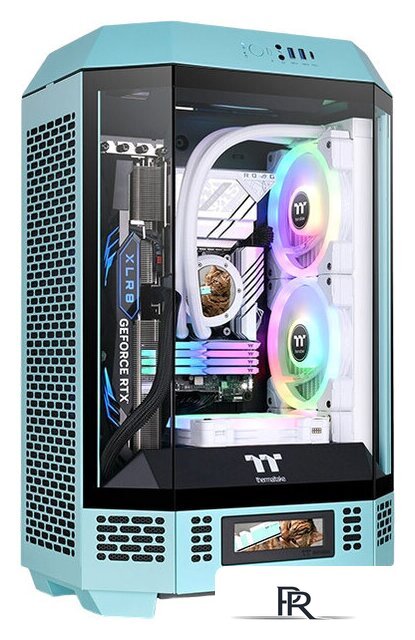 Корпус Thermaltake The Tower 300 Turquoise CA-1Y4-00SBWN-00 - Изображение №1 — Интернет-магазин ПроЗаказ