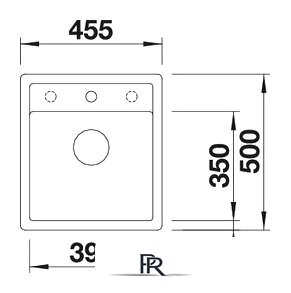 Кухонная мойка Blanco Dalago 45-F (антрацит) [517166] - Изображение №2 — Интернет-магазин ПроЗаказ