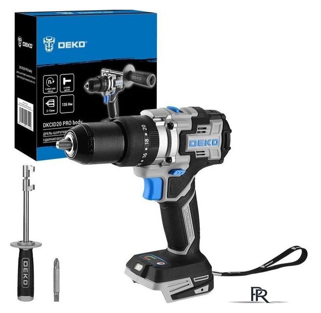 Ударная дрель-шуруповерт Deko DKCID20 PRO 063-4457 (без АКБ) - Изображение №1 — Интернет-магазин ПроЗаказ