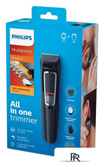 Триммер для бороды и усов Philips MG3740/15 - Изображение №4 — Интернет-магазин ПроЗаказ