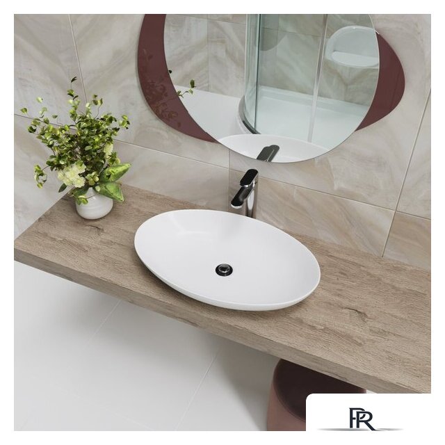 Умывальник Lauter 21571 + клапан 21190W + сифон 21635W (белый матовый) - Изображение №12 — Интернет-магазин ПроЗаказ