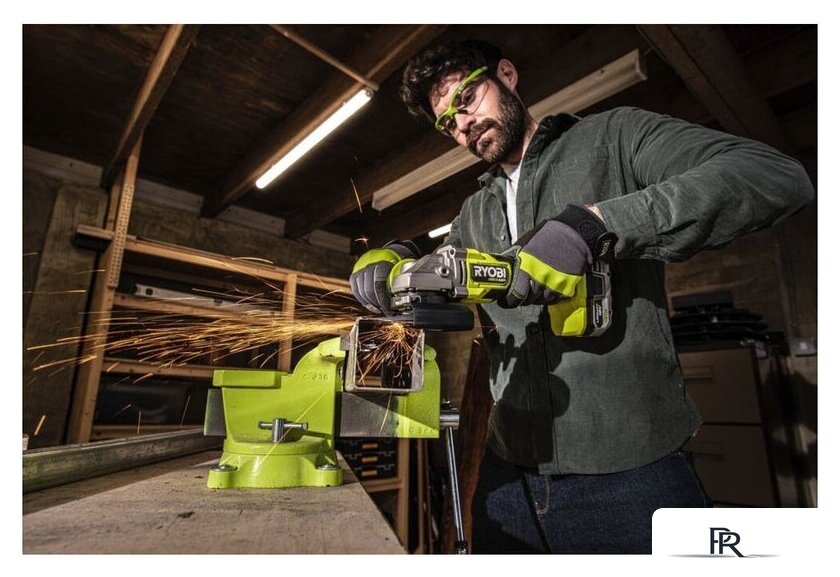 Угловая шлифмашина Ryobi RAG18X-1x40SJ 5133005707 (с 1-им АКБ) - Изображение №2 — Интернет-магазин ПроЗаказ