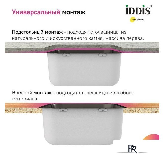 Кухонная мойка IDDIS Mate MAT44GMi77 - Изображение №5 — Интернет-магазин ПроЗаказ