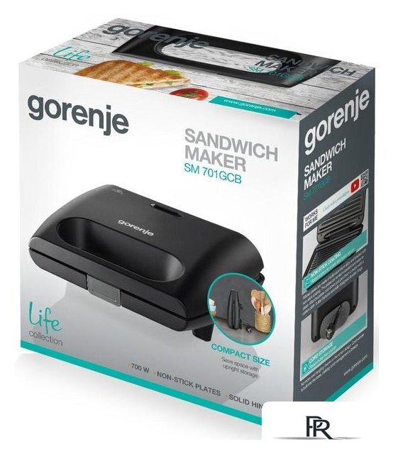 Сэндвичница Gorenje SM701GCB - Изображение №9 — Интернет-магазин ПроЗаказ