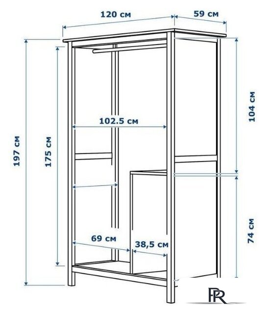 Шкаф-купе ММЦ Кантри 20 (белый лак) - Изображение №9 — Интернет-магазин ПроЗаказ