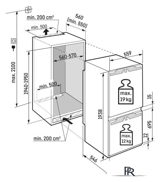 Холодильник Liebherr ICNd 5603 Pure NoFrost - Изображение №19 — Интернет-магазин ПроЗаказ