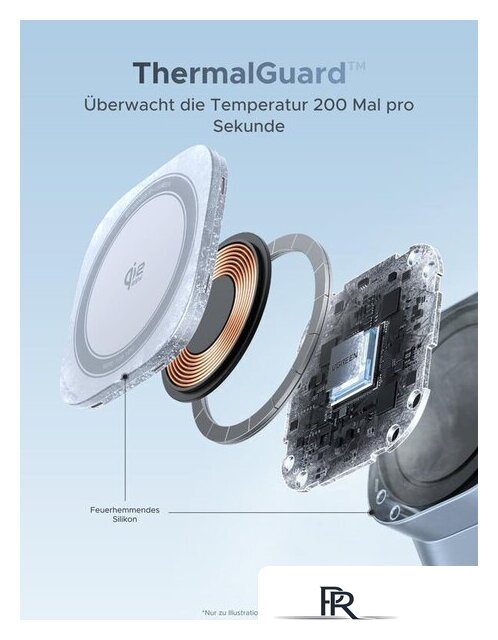 Беспроводное зарядное Ugreen MagFlow 3-in-1 W711 55677 (голубой) - Изображение №8 — Интернет-магазин ПроЗаказ