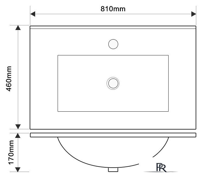  ЗОВ Тумба с умывальником Парма 80 P80LWP0MWHMC1A-OL80 (белый/белый галифакс) - Изображение №5 — Интернет-магазин ПроЗаказ