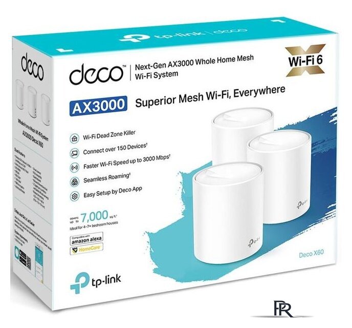 Wi-Fi система TP-Link Deco X60 V3 (3 шт.) - Изображение №2 — Интернет-магазин ПроЗаказ