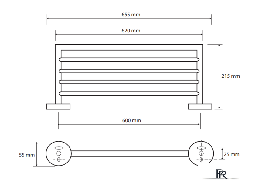 Полка для полотенца Bemeta Omega 104205082 - Изображение №2 — Интернет-магазин ПроЗаказ