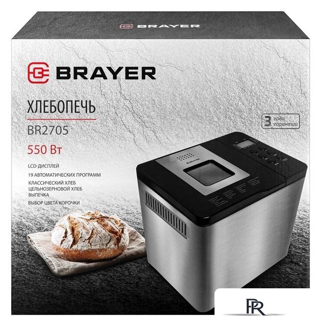 Хлебопечка Brayer BR2705 - Изображение №12 — Интернет-магазин ПроЗаказ